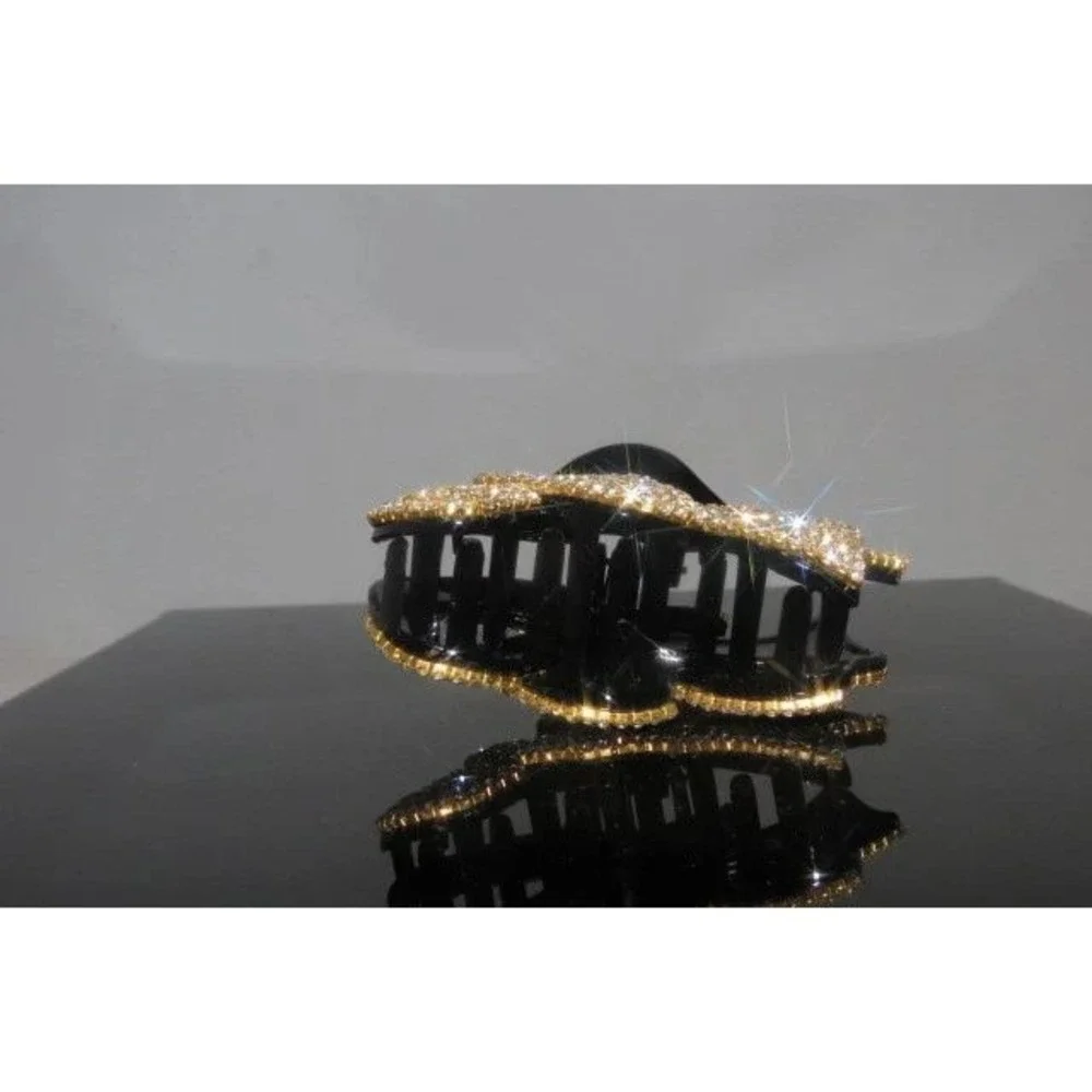 1 New Gorgeous Hair Clip with Shiny‎ Swarovsky Crystals Hair Jewelry Accessories